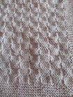 Pink Baby Blanket Hand Knitted