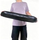 Wooden Dough Bowls Decorative   rustic Bread Long Bowls Decor 30 6 2 Inch Black
