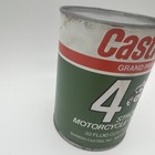 Vintage New Castrol Motorcycle 4 Stroke Oil  1 Qt  Advertising Can Full 