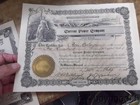 Group Of 4 Early Stock Certificates--1908-1922--washington-mining  Mfg 
