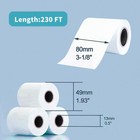 3-1 8  X 230  Thermal Paper Receipt Rolls White Pos Cash Register Tape 10 Rolls