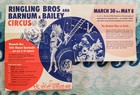 1955 Ringling Bros Barnum   Bailey Circus At Msg Nyc Mailer Ad Brochure