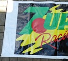 Vintage Vinyl Advertising Banner - 7-up Racing - Welcome Race Fans - 32 5  X 116