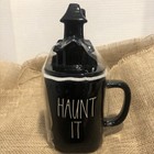 New Rae Dunn Black Lrg Cup Halloween House  if You ve Got It Haunt It  2 Sided