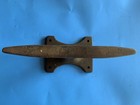Vintage Cast Iron Boat Cleat Nautical Maritime Tie Down 15    Long Antique Iron Tb