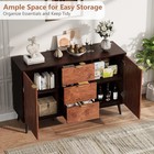Sideboard Tv Stand Storage Cabinet Buffet Table W  Shelves Drawer Organize Retro