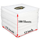 100 Foam Wrap Cushioning Sheets 12x12x1 16 Packing Materials For Fragile Items