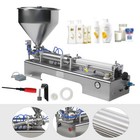 Liquid Paste Filling Machine Pneumatic Bottle Pack Piston Filler   40l Hopper Ce