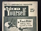 Vintage 1951 Easi-bild Wood Pattern Amphibious Freighter Toy Boat  72 Unused
