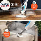 Pursteam 10-in-1 Steam Mop  Floor Steamer With Detachable Handheld Steam Cleaner