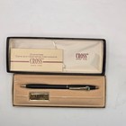 Vintage 1980s Cross Classic Century Black Ballpoint Pen W  Box   Papers Works