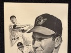 Rare 1960 s Brooks Robinson George Loh 7 75 X 11 Print  Baltimore Orioles  Nice 