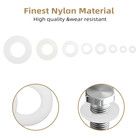 510 Pcs White Nylon Flat Washer Assortment Kit For Electrical Connections On Hou