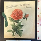 Vintage Birthday Greeting Cards Lot Of 6 Assorted Designs Flowers Animals Used