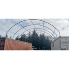 20 x40 x6 5  Pvc Canvas Fabric Building Shipping Container Canopy Shelter 15 Oz