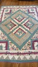 Vintage Handmade Patchwork Quilt  Hand Quilted 60x78