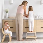 Toddler Step Stool  Foldable Stool For Kids  Convert To Natural Wood