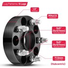 4pcs 1 5  5x5 Hubcentric 14x1 5 Wheel Spacers For Jeep Wrangler Grand Cherokee