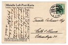 Zeppelin Air Mail 1912 Flight Mail Mannheim Heidelberg Nice Card  ga9400