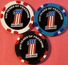 Harley Davidson 250th Anniversary Of Usa Poker Chip Seabreeze Hd In Nc   pick 1 