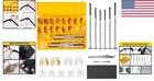 Precision Eyeglass Repair Kit With Magnetic Screws  Tweezers   Nose Pads