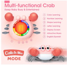 Light Up Walking Musical Crawling Crab Baby Toy Toys For 6-12 Months Boy Pink