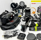 Lot Of Camera Accessories For Parts And Repair Charges Cords Batteries Straps