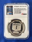Jeff Bagwell 1 Oz  999 Fine Silver Round Highland Mint  5000 Mlbpa Upgraded Slab