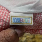 Vintage Mcbaby Infant Baby Girl Pink Gingham Bucket Hat Butterfly Hat Spring