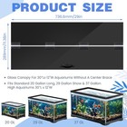 Aquarium Lid Polycarbonate Canopy With Led Light For 20 29 37 Gallon Fish Tank