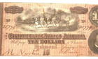 1864 Confederate States Of America  10 Note T-68 In Very Fine  Vf  Condition