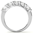 3 0 Ct Round Cut Moissanite Wedding Anniversary Band Ring Solid 10k White Gold