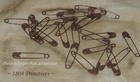 144 Primitive 1-1 2  Rusty Tin Look Safety Pins   Craft
