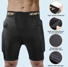 3d Hip Protective Padded Shorts Eva Tailbone Pad Impact Gear Skiing Skating Sz L