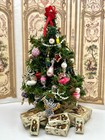 1 12 Artisan Victorian Dollhouse Miniature Christmas Tree 6 5  Presents Gifts