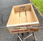 Vintage  Wood Wooden Soda Crate  Box  Signed Pepsi   Canada Dry