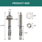 Hromigry 1 4  X 2-1 4  Concrete Anchors  20 Pack  1 4 Inch Wedge Anchors Bolt   