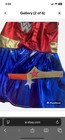 Wonder Woman Superhero Dog Costume Dress Medium Size Small Pet Halloween Outfit