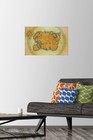 Trends International The Elder - Map Wall 14 72 X 22 37 Premium Pin