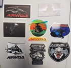 Airwolf Helicopter       Stickers Variety Pack Eight 8 Lot  worldwide     shipping 