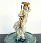 Vintage Chinese Porcelain Figurine Woman Militia Cultural Revolution Propaganda