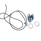 Anime Matching Heart Pendants   Bulma And Vegeta   Couple Necklaces 