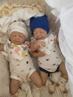 Lifelike Reborn Baby Dolls Twins Girls 20 Inch Weighted Full Body Silicone Re   