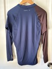   O neill Skins 50  Uv Rash Guard Men s Xl Blue Burgundy Long Sleeve Surf Shirt