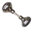 Pair Of Antique Vintage Eastlake Victorian Ornate Metal Door Knobs W  Spindle