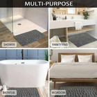 Bath Mat Non Slip Quick Dry Coblestone Bathroom Rug 3d Absorbent Door Mat Carpet