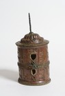 Antique 5 5  Tibetan Prayer Wheel Cylinder Ladakh Gompa Monastery Mantra Scroll 