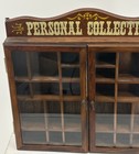 Vtg Enesco Personal Collection Wooden Curio Cabinet Shadow Box 17  See Desc