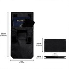 Mens Hidden Rfid Blocking Passport Holder Belt Bag Anti Theft Travel Waist Pouch