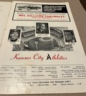 1963 Kansas City Athletics V Cleveland Indians Mlb Scorecard   Tony La Russa
